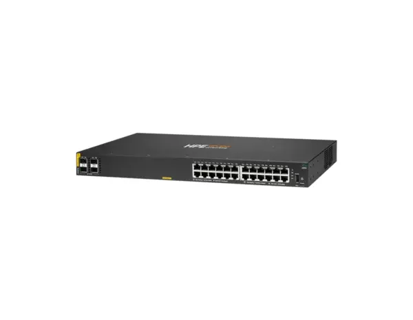 Aruba CX 6000 24G 4SFP 370W PoE switch front view showcased by Networks Kenya