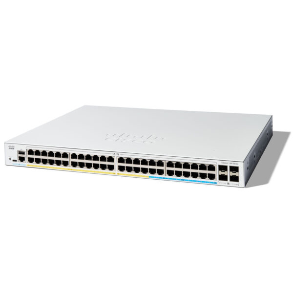 Cisco Catalyst C1300-48T-4X 48 port gigabit non PoE 10G SFP plus switch front view
