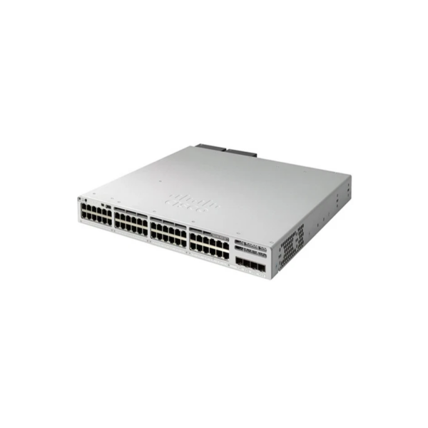 Cisco Catalyst C9200L-48P-4G-E switch front view and hardware ports