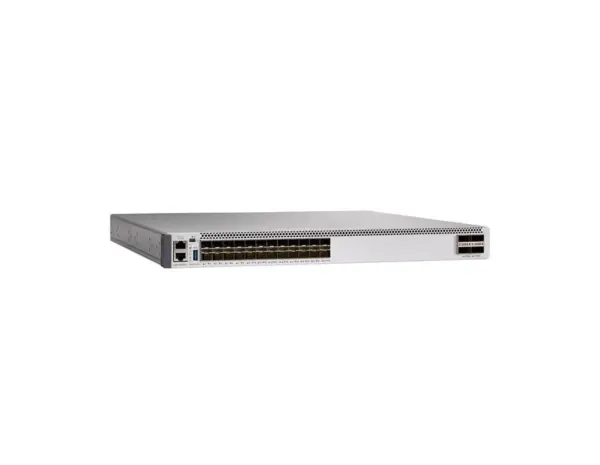 Cisco Catalyst C9500-24Y4C-E 24 port 25G SFP28 4 port 100G QSFP28 core switch front view