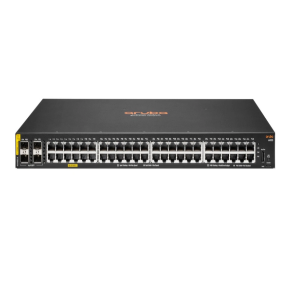 HPE Aruba Networking CX 6000 486 Class4 PoE 4SFP 370W Switch 
