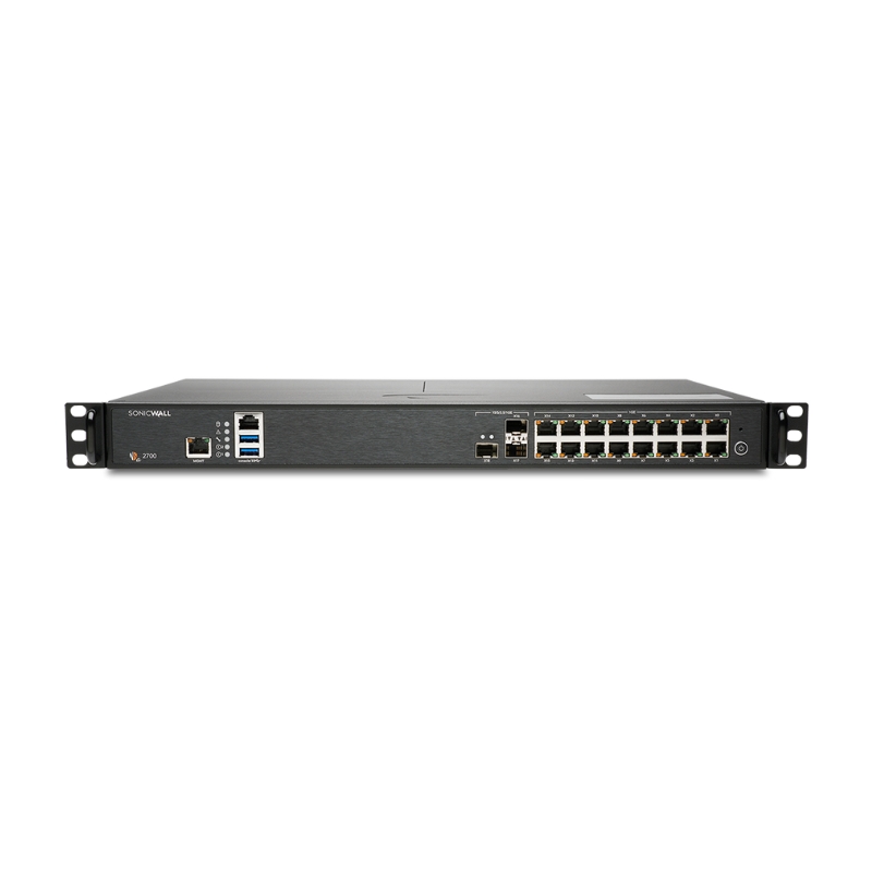 SonicWall NSa 2700 TotalSecure Advanced Edition 1-Year firewall front view