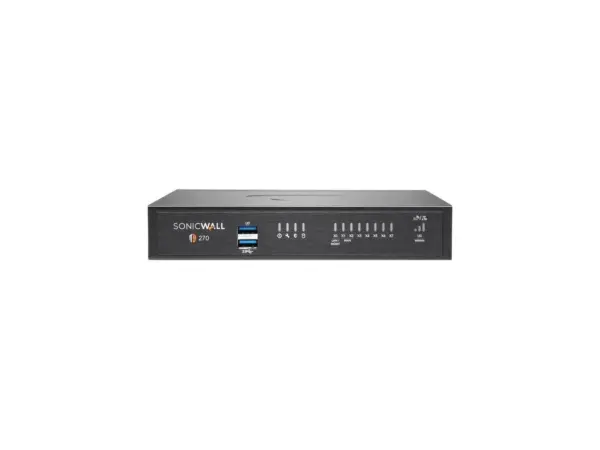 SonicWall TZ270 Secure Upgrade Plus Advanced Edition 2-Year firewall front view