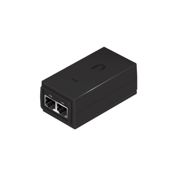 The Ubiquiti POE-24V-12W-G delivers an efficient and reliable power alternative for standalone network expansions and outdoor wireless links. For individual deployments or small-scale setups, a large PoE network switch can be unnecessarily expensive. This compact standalone injector bridges the gap, allowing you to safely push 24V DC power and high-speed data down a standard copper cable to devices mounted high on roofs, towers, or utility poles far away from a physical AC outlet.Full Gigabit Performance and Zero BottlenecksProtect your local network data from performance drops and lag. Unlike standard fast-ethernet injectors, the POE-24V-12W-G is engineered with dedicated Gigabit lanes that fully support 10/100/1000 Mbps data transfer speeds. It passes complex data packets through the injector cleanly and with zero signal degradation, maintaining low latency and maximum bandwidth capacity for high-capacity backhauls and modern client links.Stable 12W Power for Passive HardwarePower your outdoor equipment with absolute peace of mind. Delivering up to 12 watts of continuous power at 0.5A, this adapter handles the constant operating loads of widespread passive devices. It guarantees your remote radios and access points remain completely functional without encountering random power drop-offs, unexpected network disconnects, or sudden system reboots during peak heavy-traffic periods.Industrial-Grade Device Protection & Surge DefenseGuard your network endpoints from unexpected environmental electrical hazards. This official Ubiquiti adapter features advanced protective circuitry, including comprehensive surge defense, maximum clamping protection, and earth grounding via the AC power cord. It intercepts sudden atmospheric voltage spikes and neutralizes dangerous electrostatic discharge (ESD) cycles before they can travel down the copper wire to destroy your sensitive hardware chips.Technical Specifications:Product Code: POE-24V-12W-GOutput Voltage: 24V DC at 0.5AMaximum Power Output: 12 WattsData Interface Ports: 1 x RJ45 Gigabit LAN Input, 1 x RJ45 Gigabit Passive PoE OutputData Speed Support: 10/100/1000 Mbps Gigabit EthernetInput Voltage: 90-260V AC at 47-63HzPoE Type: Passive PoE (Pins 4, 5+ and Pins 7, 8-)Protection Features: Surge protection, clamping protection, maximum surge discharge, and earth grounding