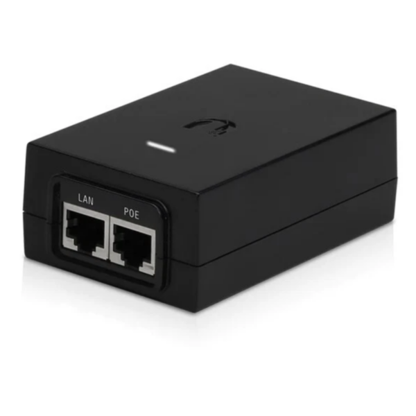 Ubiquiti POE-48-24W-G Gigabit PoE Injector front view showcased by Networks Kenya