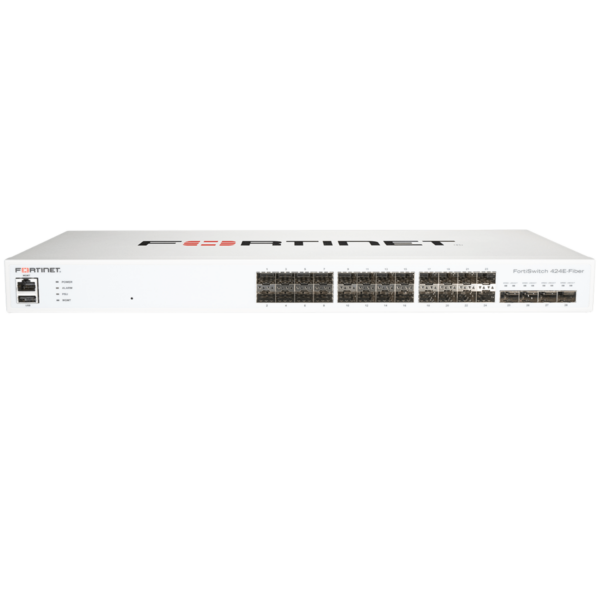 FortiSwitch 424E-FIBER Aggregation Switch front view showcased by Networks Kenya