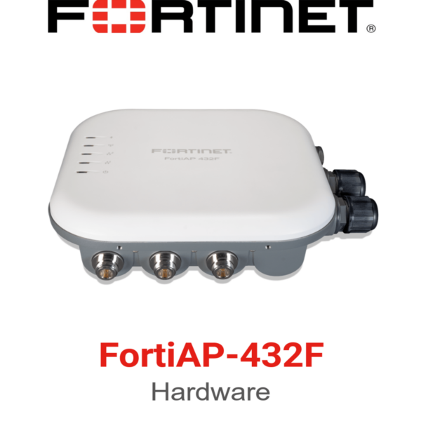 Fortinet FortiAP 432F-E Enterprise Outdoor Wi-Fi 6 Access Point External Antennas IP67 Enclosure Wall Mount Front View