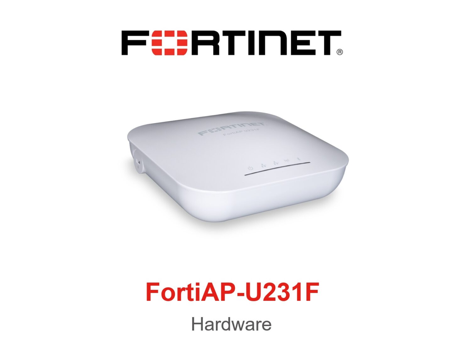 Fortinet FortiAP U231F-E Enterprise Tri-Radio Wi-Fi 6 Universal Access Point Internal Antennas Ceiling Mount Front View