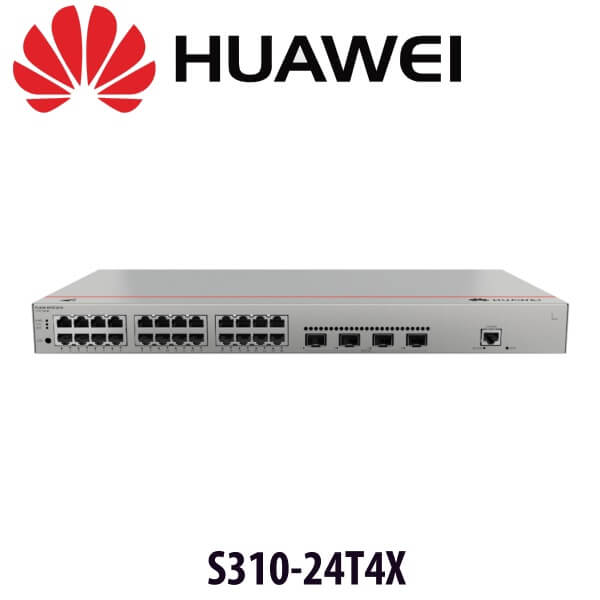Huawei eKitEngine S310-24T4X 24 Port Gigabit Switch with 10G Uplink Front Layout