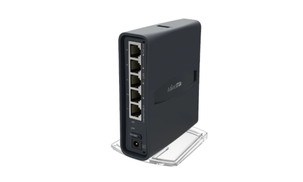 MikroTik hAP ac lite RB952Ui-5ac2nD Compact Dual-Band Wireless Router Desktop Tower Enclosure Front View