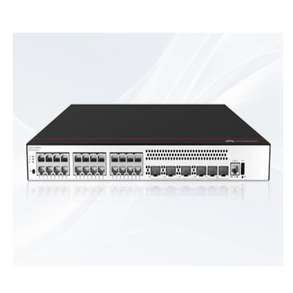 Huawei CloudEngine S5735-S24P4XE-V2 24 Port Managed Gigabit PoE Switch Front Interface Layout