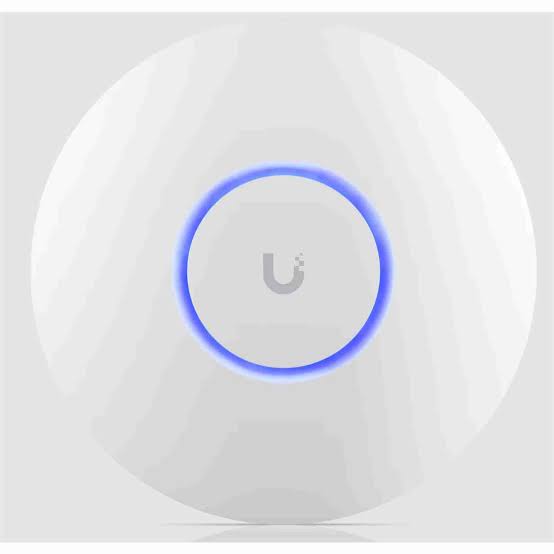 Ubiquiti UniFi U6+ Compact Dual-Band Wi-Fi 6 Ceiling Access Point White Enclosure Front View