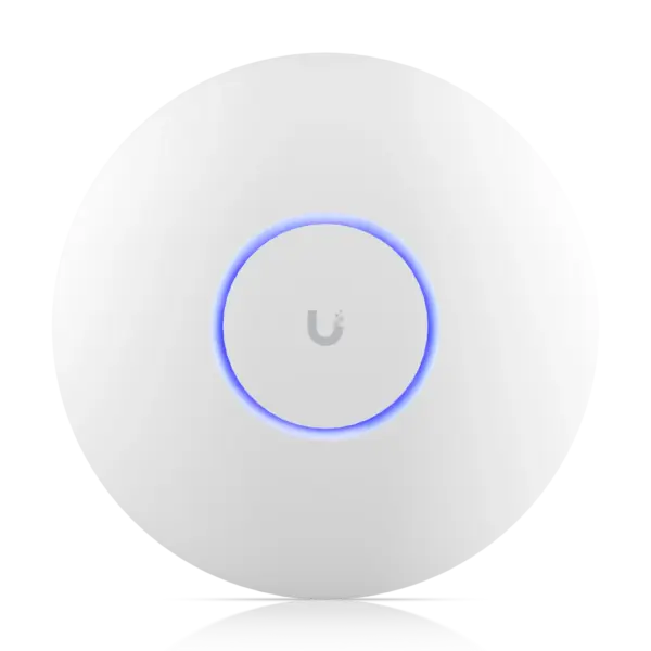 Ubiquiti UniFi U7 Pro Max Tri-Band Wi-Fi 7 Enterprise Ceiling Access Point White Enclosure Front View