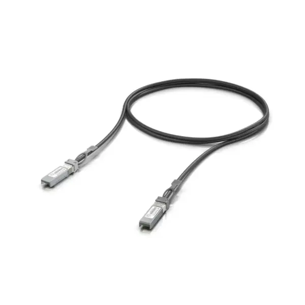 Ubiquiti UniFi UACC-DAC-SFP10-1M 10Gbps SFP+ Direct Attach Copper DAC Cable 1 Meter Black