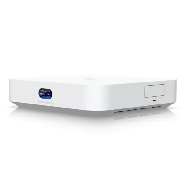 Ubiquiti UniFi Cloud Gateway Max Non-Storage UCG-Max-NS Compact Multi-WAN Security Gateway Desktop Enclosure Front View