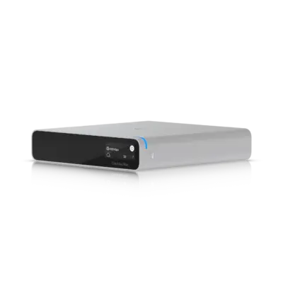 Ubiquiti UniFi Cloud Key Gen2 Plus UCK-G2-PLUS Compact Multi-Application Enterprise Controller and Video Recorder Silver Enclosure Front View