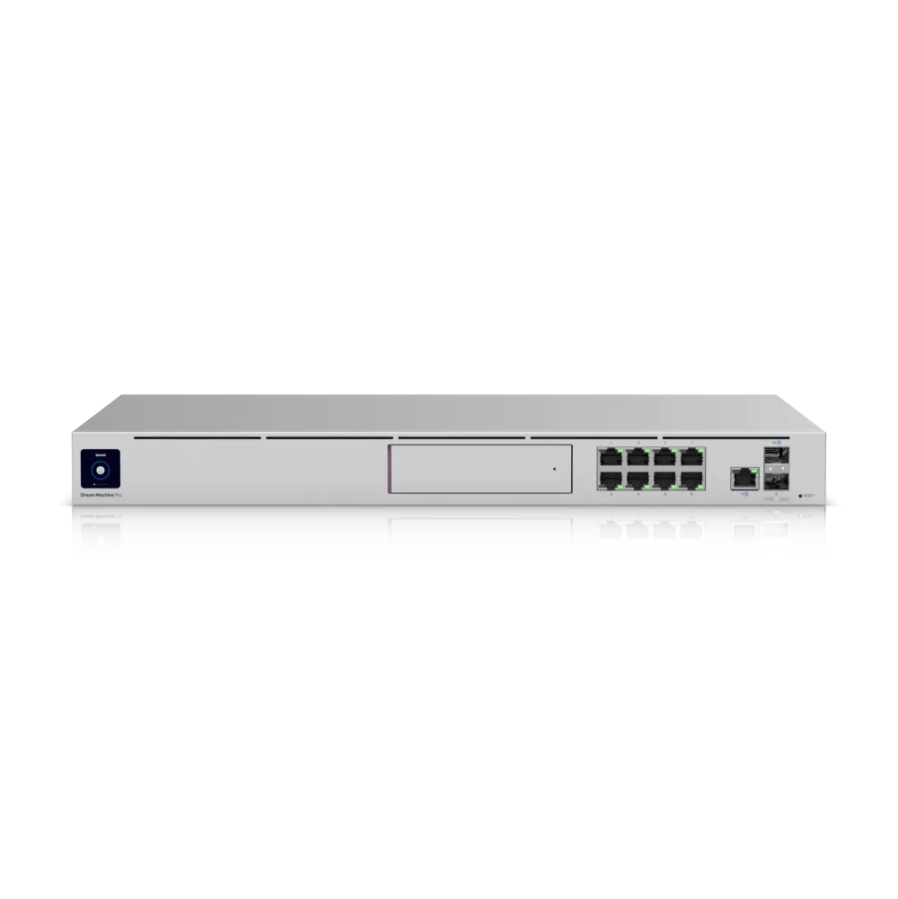 Ubiquiti UniFi Dream Machine Pro UDM-Pro Enterprise 1U Rackmount Security Gateway and Cloud Console Front View