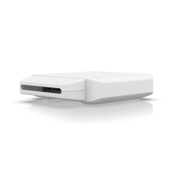 Ubiquiti UniFi USW-Flex Compact 5-Port Weatherproof Managed Gigabit PoE Switch White Outdoor Enclosure Front View