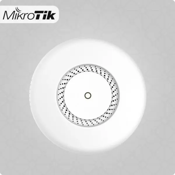 MikroTik cAP ac RBcAPGi-5acD2nD Enterprise Dual-Concurrent Ceiling Wireless Access Point White Enclosure Front View