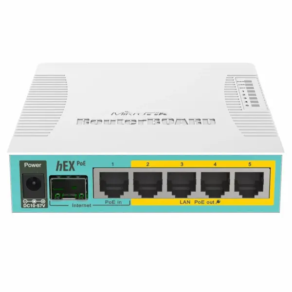 MikroTik hEX PoE RB960PGS 5-Port Gigabit Router