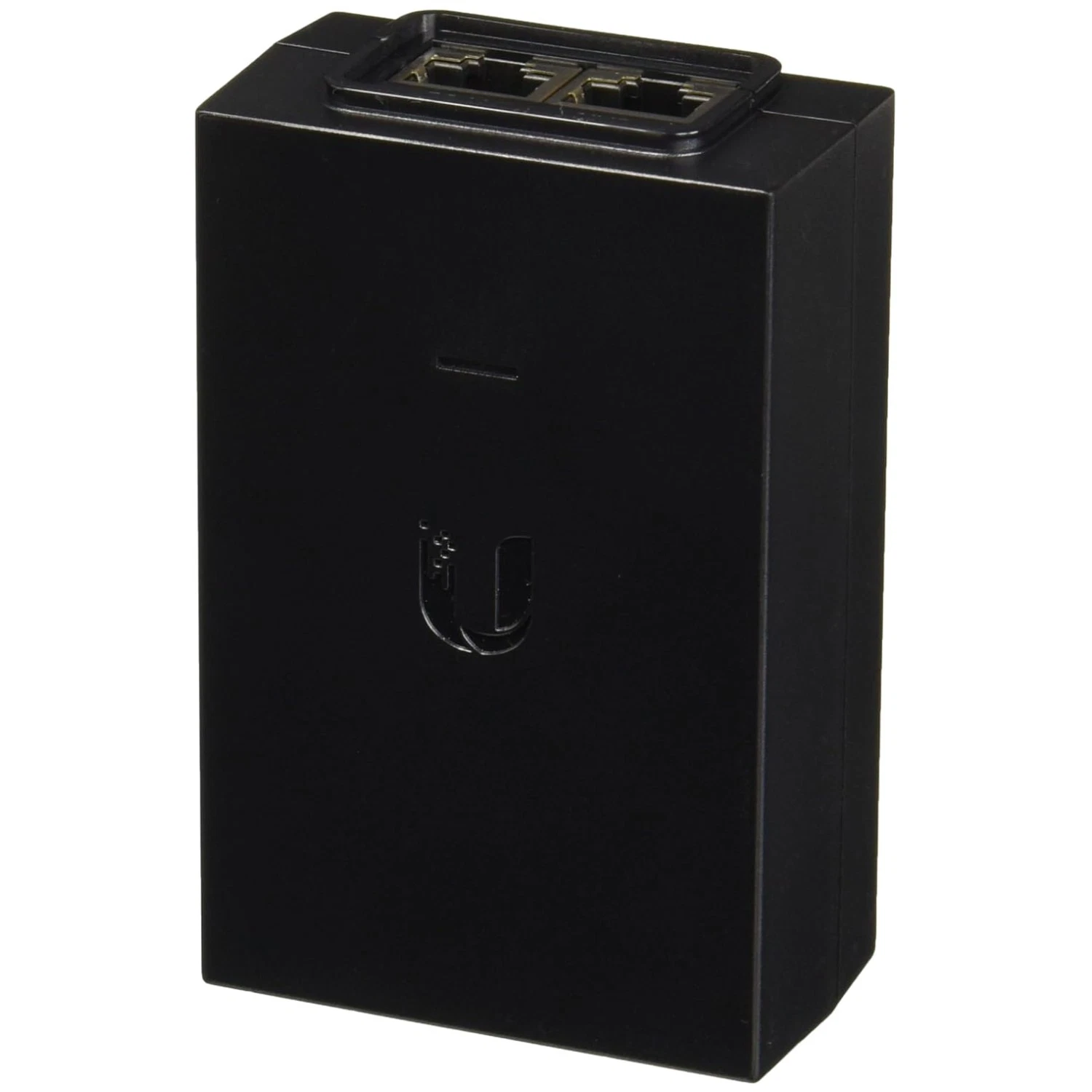 Ubiquiti POE-48-24W-G Gigabit Power over Ethernet Injector White Desktop Enclosure Front View