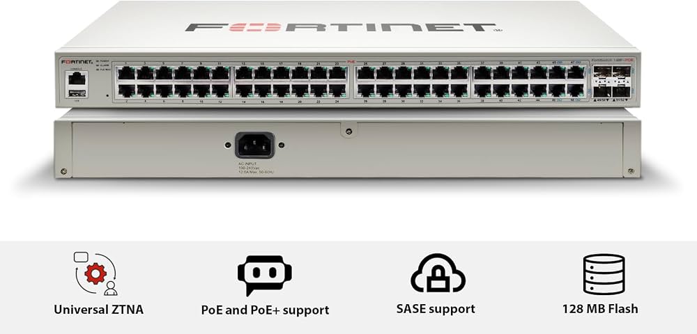 ortinet FortiSwitch 148F-POE hardware switch unit